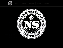 Tablet Screenshot of neversatisfied.com